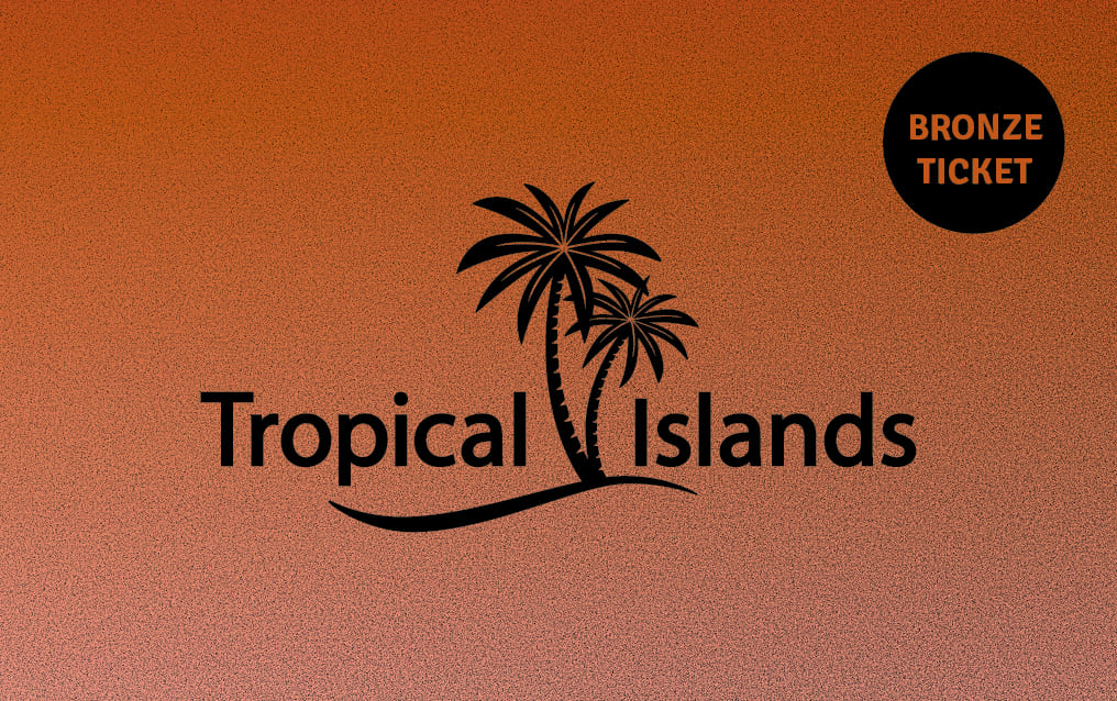 Jahreskarte Bronze mit Tropical Islands Logo