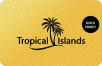 Jahreskarte Gold mit Tropical Islands Logo
