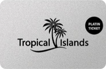 Platinum annual pass with Tropical Islands logo