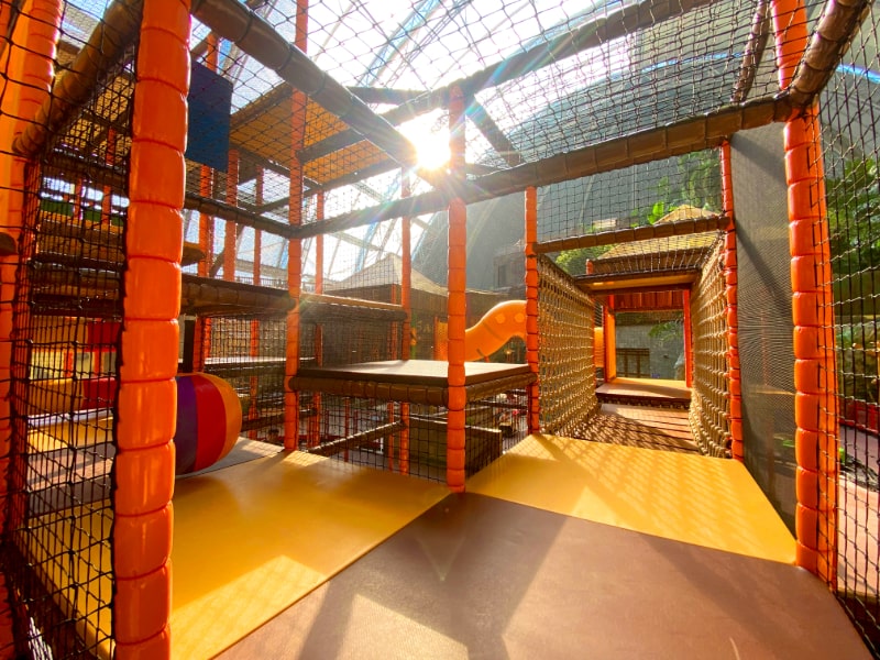 climbing play area in the Tropino kids' club